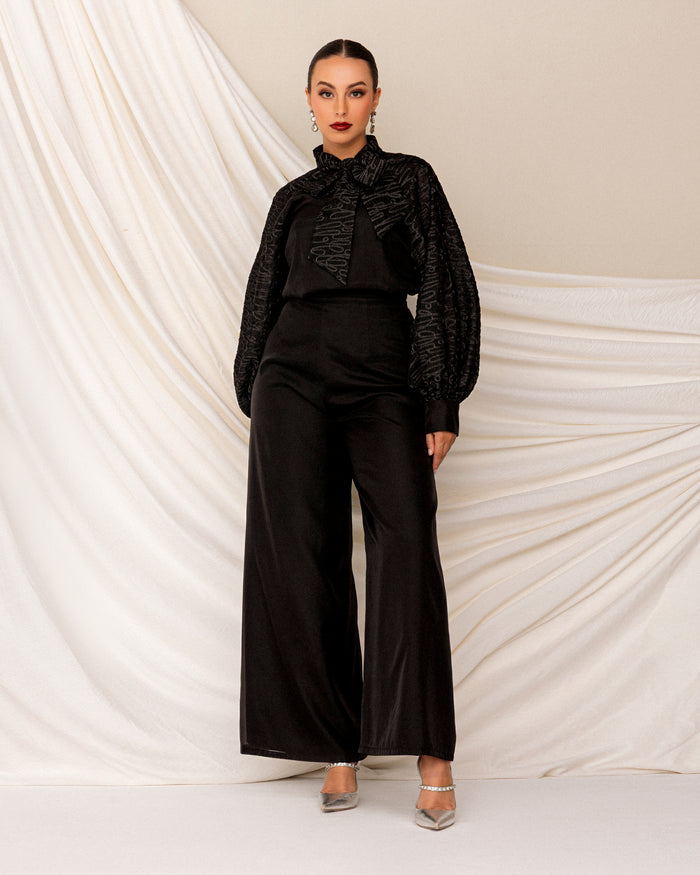 Taffeta wide legged pants