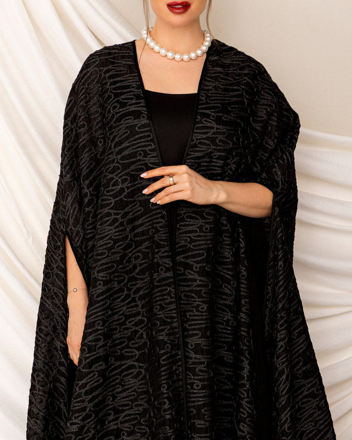 Lace organza cape