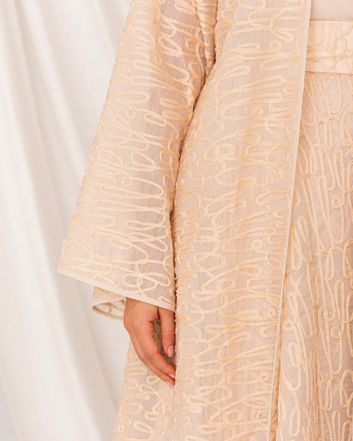 Lace organza classic abaya
