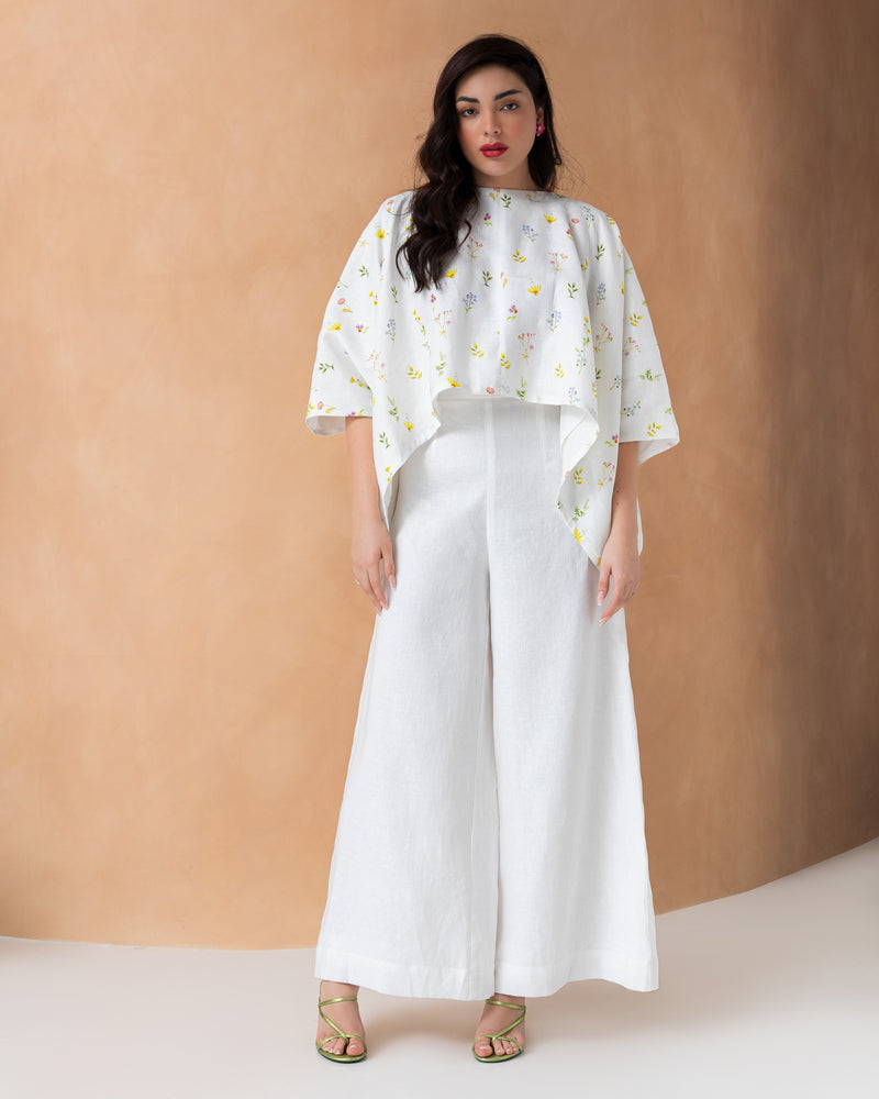 Plain wide legged pants