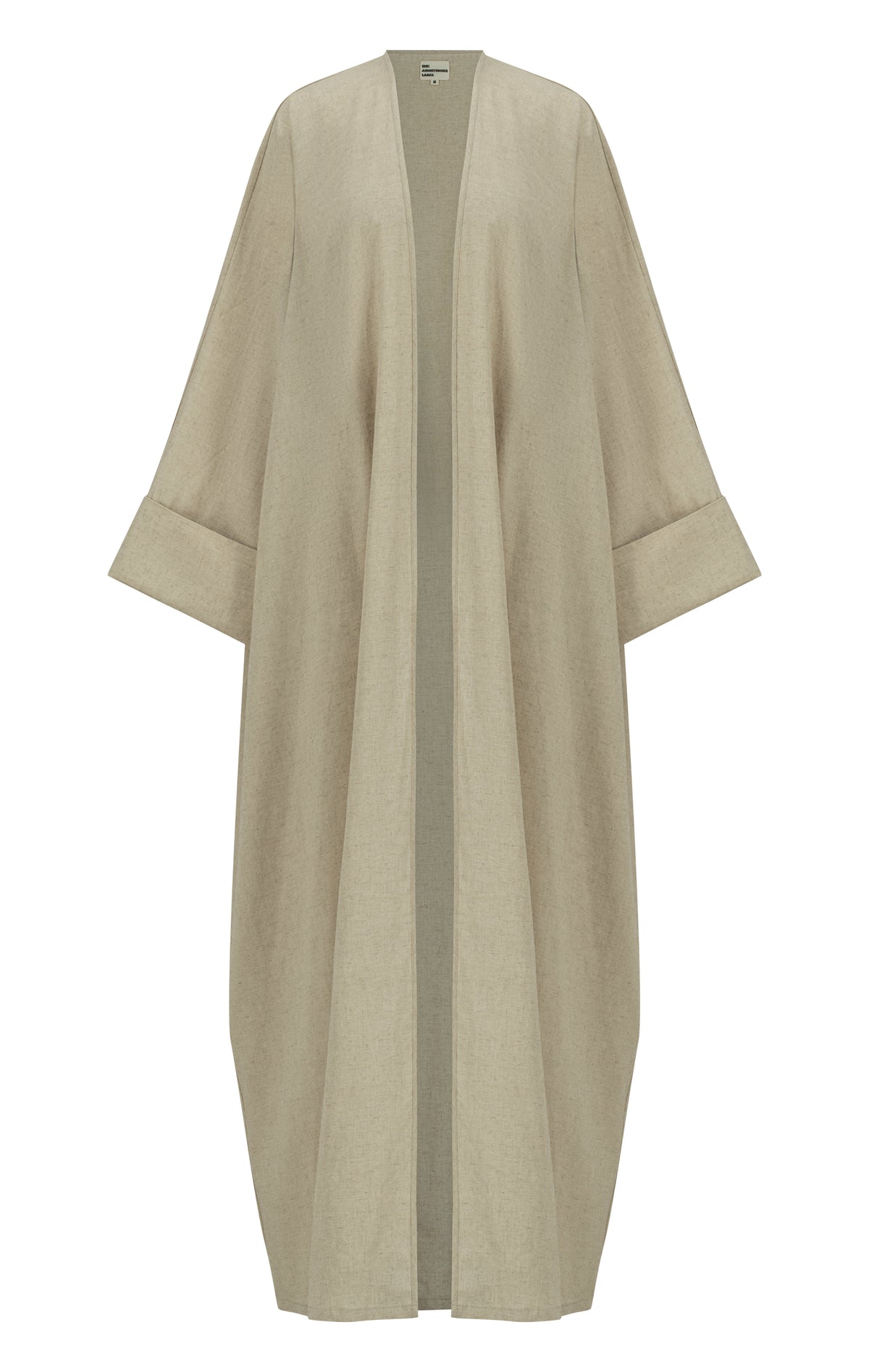 Classic printed floral abaya with folded cuff