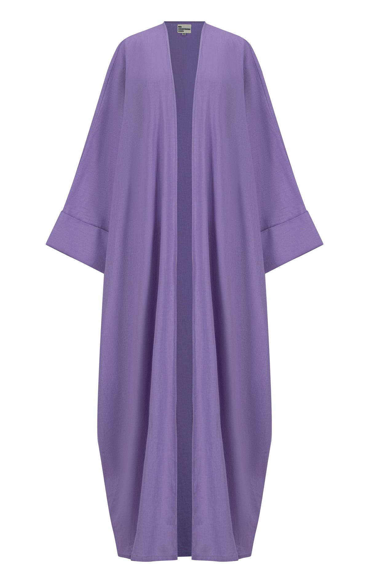 Classic printed floral abaya with folded cuff