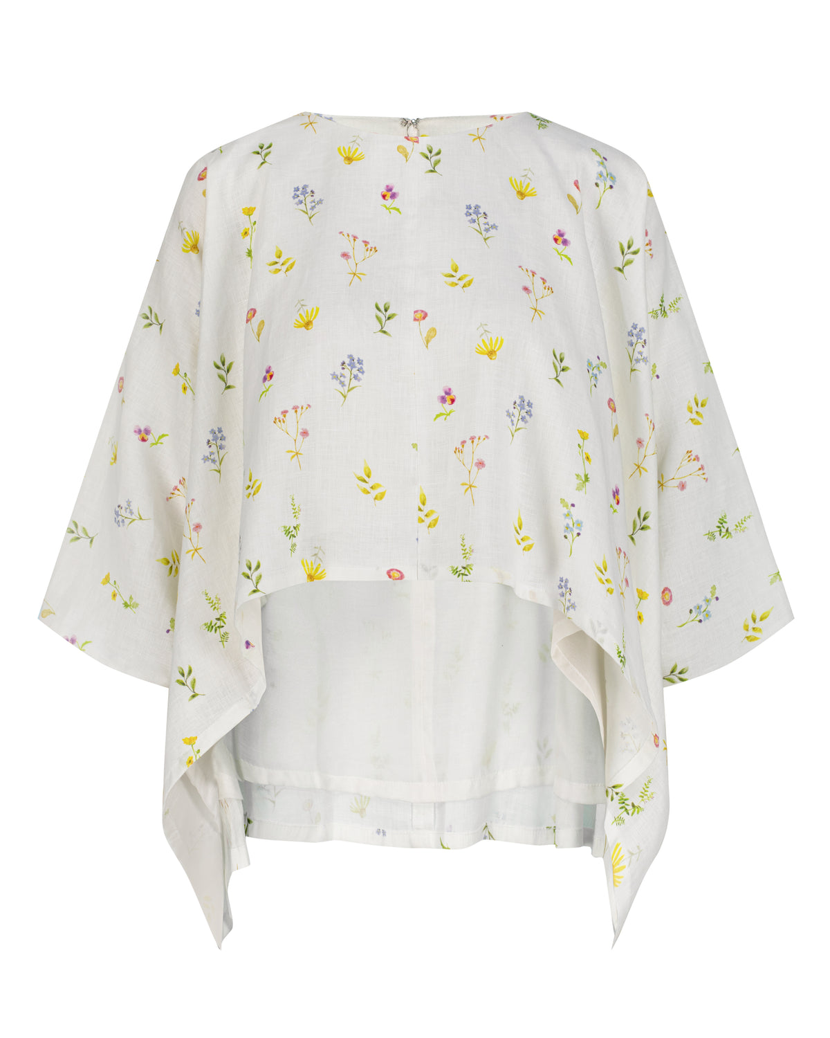 Floral printed lined loose top